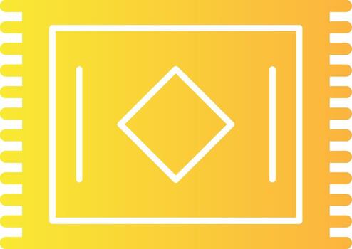 Door Mat Solid Multi Gradient Icon vector