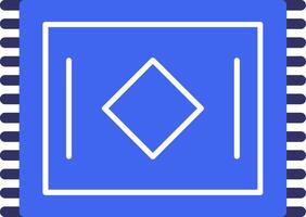 Door Mat Solid Two Color Icon vector