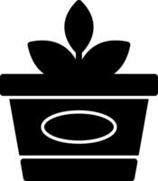 House Plant Glyph Icon vector