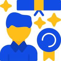 Person with a diploma indi Flat Two Color Icon vector