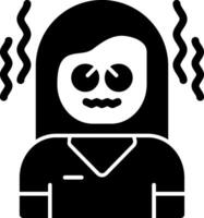 Disgust Glyph Icon vector