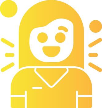 Excitement Solid Multi Gradient Icon vector