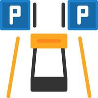 Parking reservation Flat Icon vector