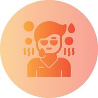 Guilt Gradient Circle Icon vector