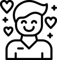 Affection Line Icon vector