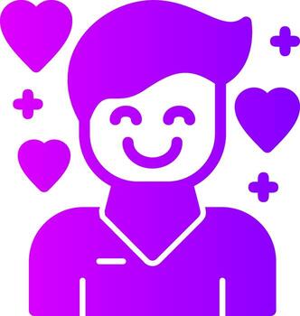 Affection Solid Multi Gradient Icon vector