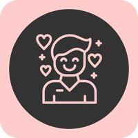 Affection Linear Round Icon vector