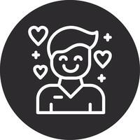 Affection Inverted Icon vector