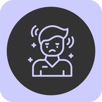Regret Linear Round Icon vector