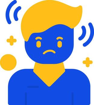 Contempt Flat Two Color Icon vector