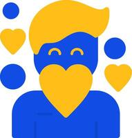 Compassion Flat Two Color Icon vector