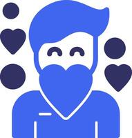 Compassion Solid Two Color Icon vector