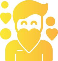 Compassion Solid Multi Gradient Icon vector