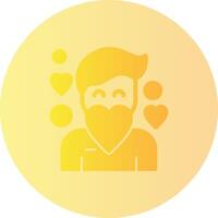 Compassion Gradient Circle Icon vector