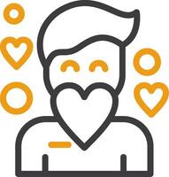 Compassion Line Two Color Icon vector