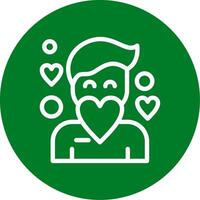 Compassion Outline Circle Icon vector