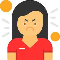 Resentment Flat Icon vector