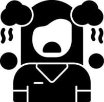 Sorrow Glyph Icon vector