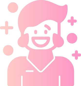 jubilación sólido multi degradado icono vector