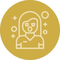 Hesitation Line Multi color Icon vector
