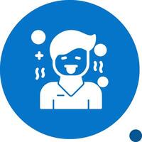 Revulsion Glyph Shadow Icon vector