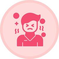 Discomfort Multicolor Circle Icon vector