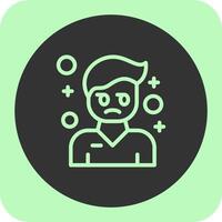 Cynicism Linear Round Icon vector