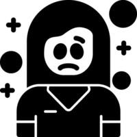 Overwhelm Glyph Icon vector