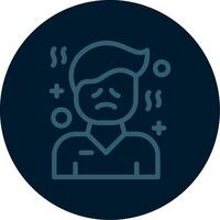 Hopelessness Line Multi color Icon vector