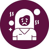 Disconcertment Line Two Color Icon vector