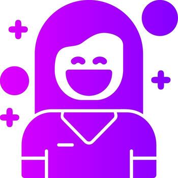 Eagerness Solid Multi Gradient Icon vector