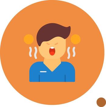 hostilidad plano sombra icono vector