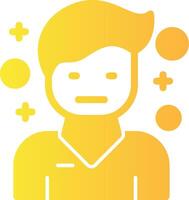 Pessimism Solid Multi Gradient Icon vector