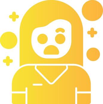 disgusto sólido multi degradado icono vector