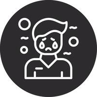 Melancholy Inverted Icon vector