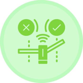 Automatic gate Multicolor Circle Icon vector