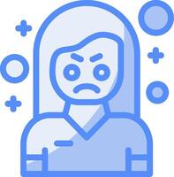 Envy Line Filled Blue Icon vector