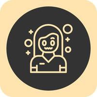 Puzzlement Linear Round Icon vector