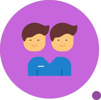 cautela plano sombra icono vector
