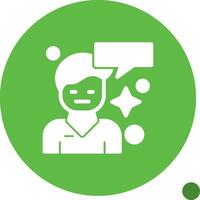 Arousal Glyph Shadow Icon vector