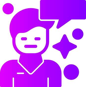 Arousal Solid Multi Gradient Icon vector