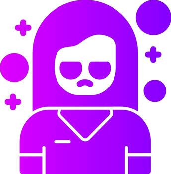 Gloom Solid Multi Gradient Icon vector