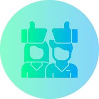 Tolerance Gradient Circle Icon vector