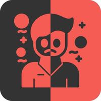 Yearning Red Inverse Icon vector