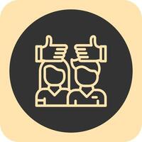 Tolerance Linear Round Icon vector