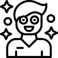 Enthusiasm Line Icon vector