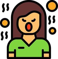 Hostility Line Filled Icon vector