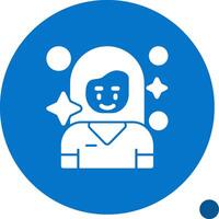 Satisfaction Glyph Shadow Icon vector