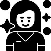 Satisfaction Glyph Icon vector