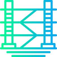 Scaffold Linear Gradient Icon vector